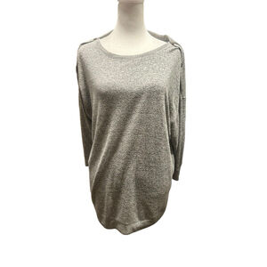 Maurice’s Gray‎ XL Button Shoulder Sweater Top Soft